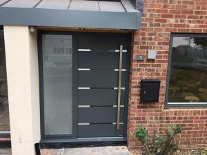 Grey modern front door