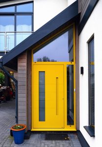 Yellow Rk Aluminium door