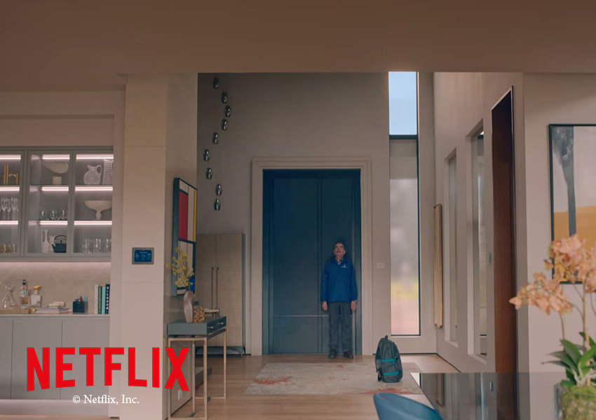 RK Pivot Door Featured in Netflix Comedy - RK Door Systems | Contemporary |  Modern front doors