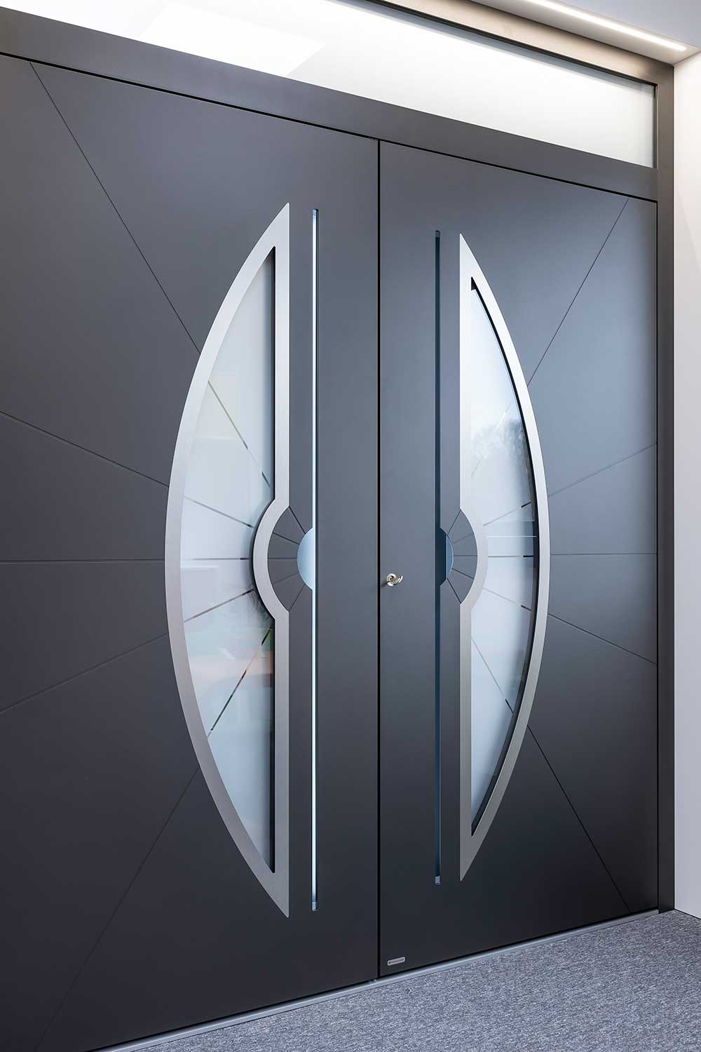 Double doors Hertford showroom