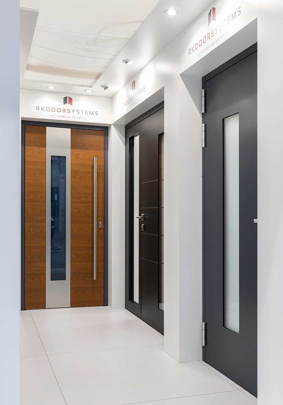 Aluminium door showroom Swindon